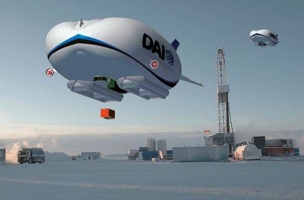 concrete-pouring blimp