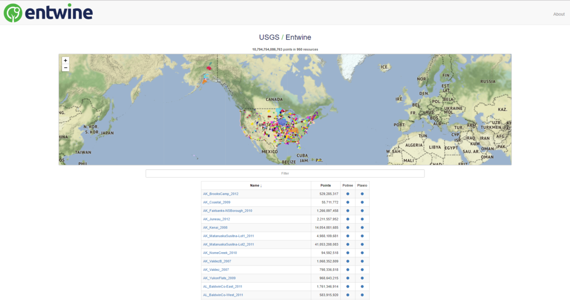 3DEP, Amazon cloud TA, WebGL3- Feb 7, 2019