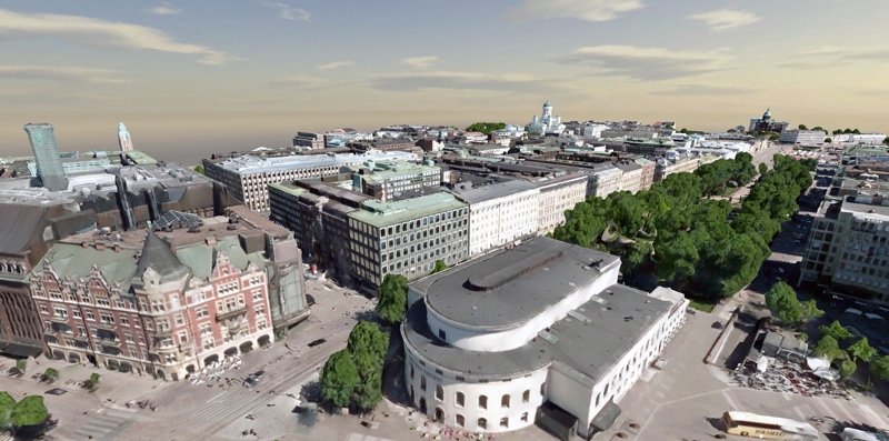 A smart 3D model of Helsinki