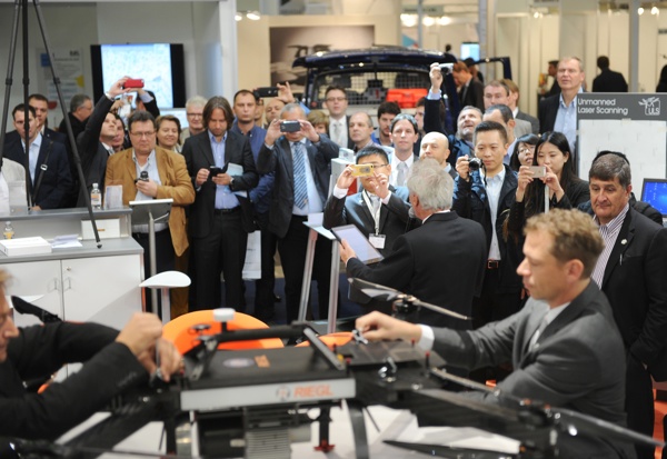Launching the RIEGL RiCOPTER at INTERGEO2014Berlin1