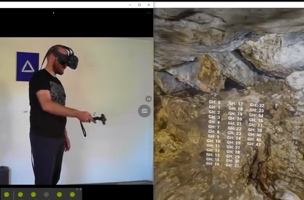 screenshot of VR device in action