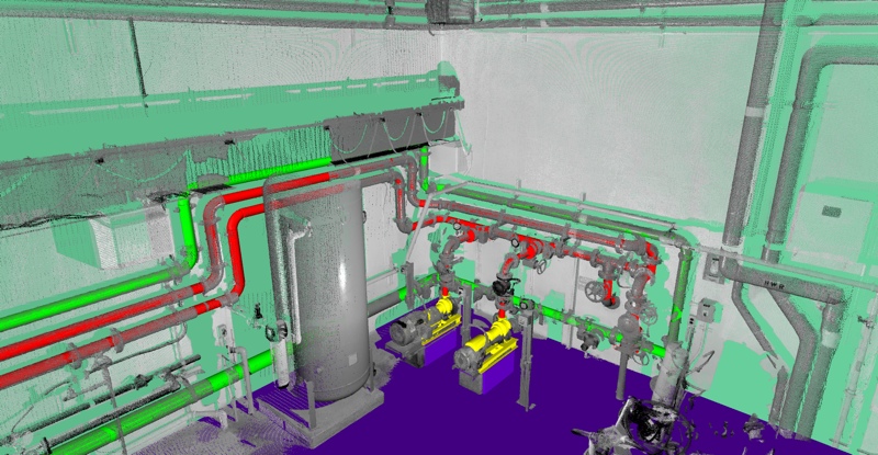 3DIS-3d-model-point-cloud-overlay