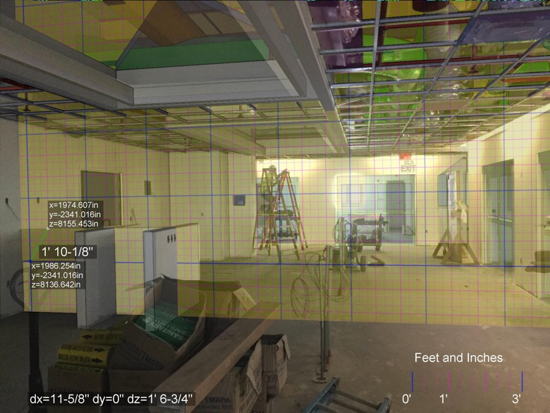 measure_accurately_in_navisworks_through_grid_projection