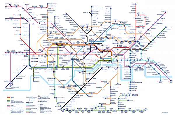 Crossrail Route (Purple Line East to West)