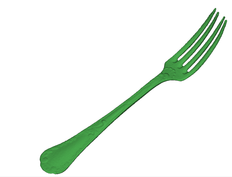 A 3D scan of a fork (by Calibry Mini)