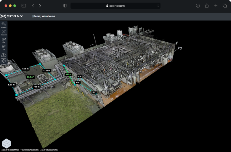 Digital twin of indoor applications