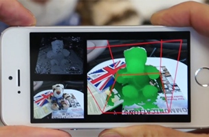 Screenshot of MobileFusion in action