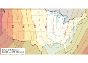 Datum shift illustration