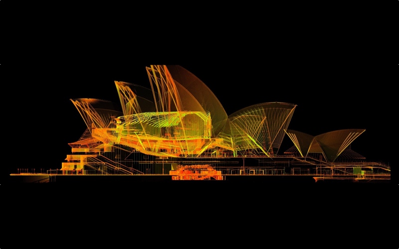 A scan of the Sydney Opera House, courtesy of The Scottish Ten