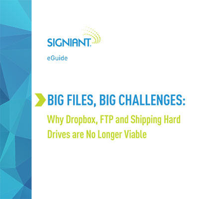 Big Files, Big Challenges: Why Dropbox, FTP and shipping hard drives are no longer viable