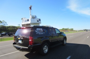 Lynx truck with optech scanner on top