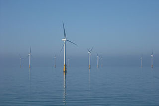Dong Energy&#039;s Barrow offshore wind farm in the Irish Sea. Creative Commons photo/Andy Dingley.
