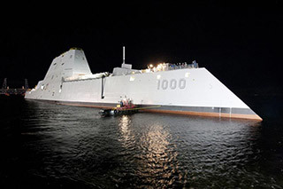 The Zumwalt. Bath Iron Works photo.