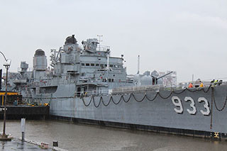 The Barry before it was towed out of Washington D.C. American Waterways Operators photo.