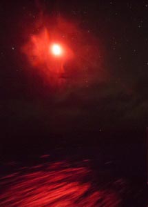 A flare exercise. U.S. Navy photo.