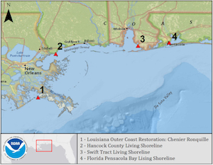 2014 1007 DWH Phase III NOAA Project Locations Dec 2013