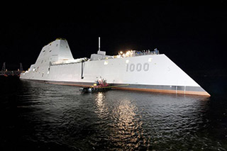 The Zumwalt. Bath Iron Works photo.