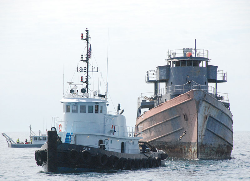 Perfect Storm' rescue cutter Tamaroa sunk as reef