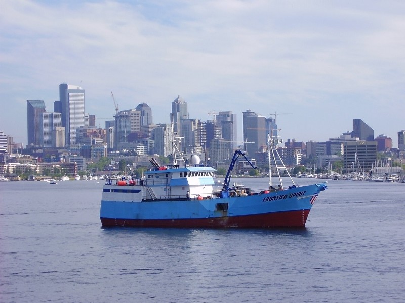 The Clipper Seafoods vessel Frontier Spirit. A pending merger of Clipper and Blue North Fisheries will give the combined fleet control over more than a third of the Alaska freezer longline cod quota. Clipper Seafoods photo.