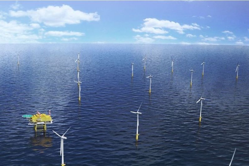 The German utility EnBW is looking to bid on the next round of wind energy leases in the New York Bight. the company is currently building the 610 MW Hohe See and Albatros project in the North Sea. EnBW rendering.