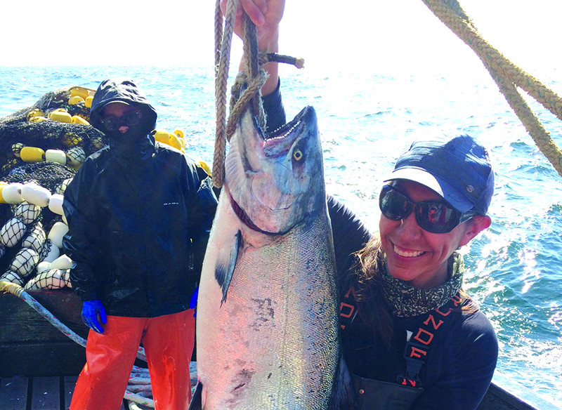 Allison Demmert comes from a family of fishermen. Photo by Abby Beckley.