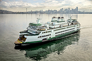 Washington State Ferries&#039; Olympic-class Samish. WSF photo.