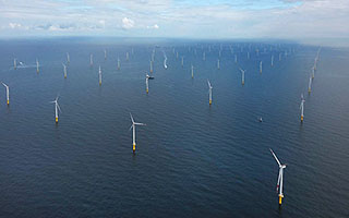 An illustration of E.ONu2019s Amrumbank West Wind Farm. E.ON image.