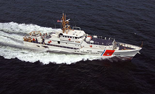 Coast Guard Sentinel-class cutter Margaret Norvell operating in the Gulf of Mexico. USCG photo.