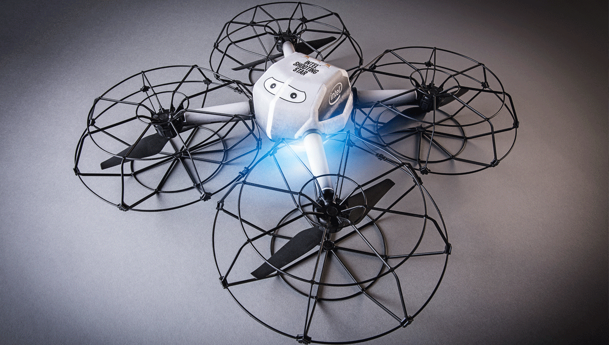 intel light drones