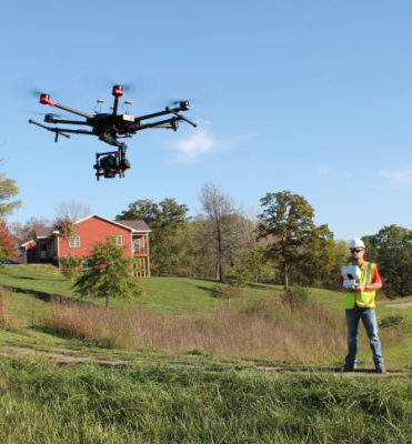 Drone surveying online in civil engineering