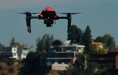 Fire store department drones