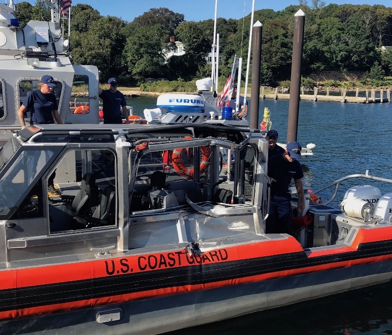 Coast Guard boats collide, 4 injured