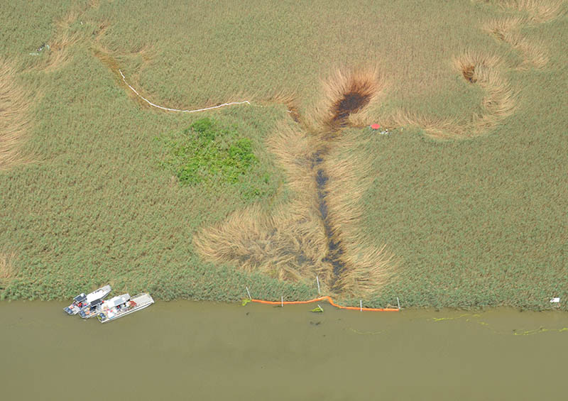 Southwest Pass oil discharge