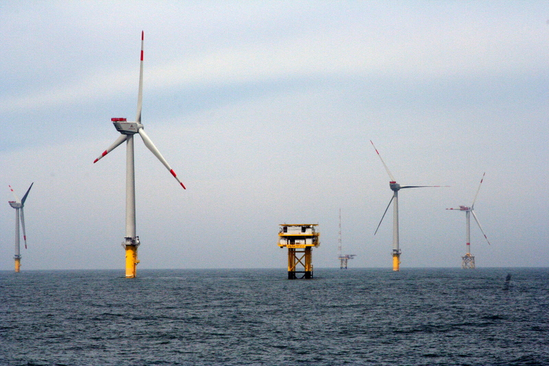 REpower 5 Megawatt Offshore Wind Turbines and Energy Substation generic
