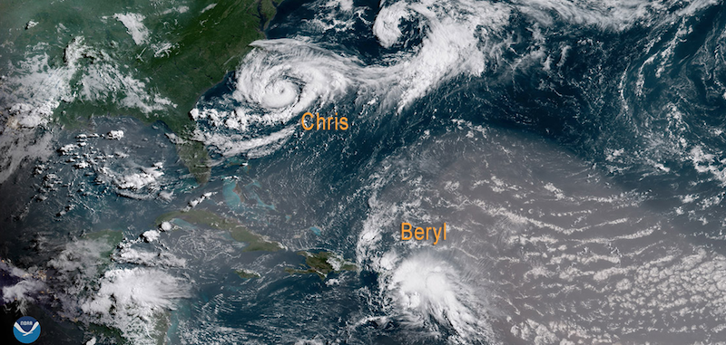 NOAA Hurricane satellite photo