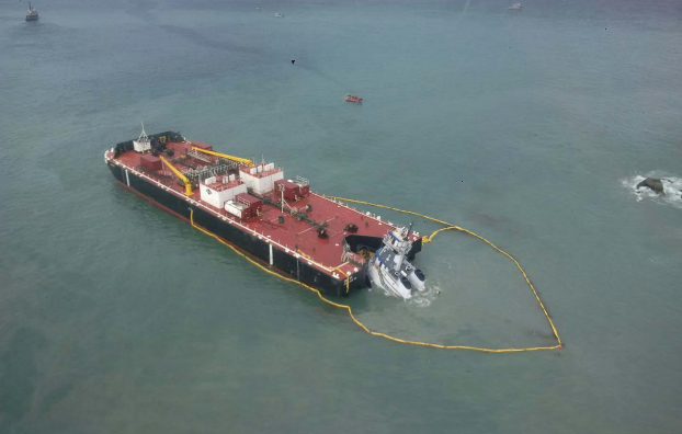 Nathan E. Stewart aground