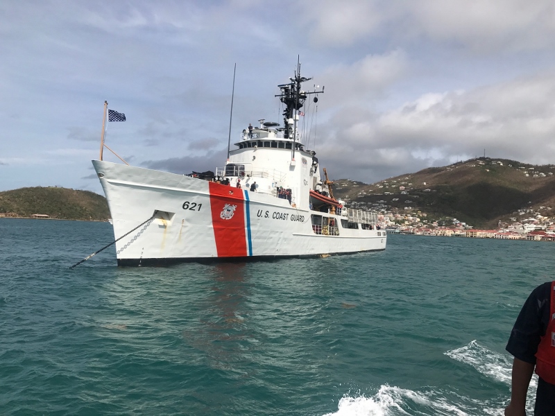 Coast Guard cutters support Hurricane Irma relief efforts in U.S. Virgin Islands
