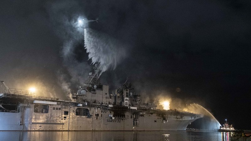 USS Bonhomme Richard (LHD 6) Fire