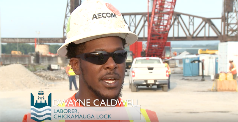 Chickamauga Lock laborer