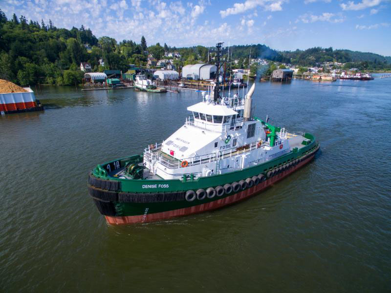 Foss christens second Arctic class ocean tug WorkBoat