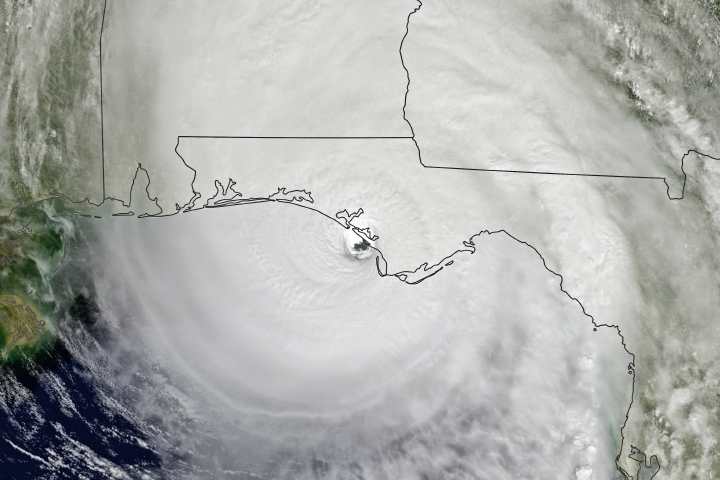 Hurricane Michael GOES image