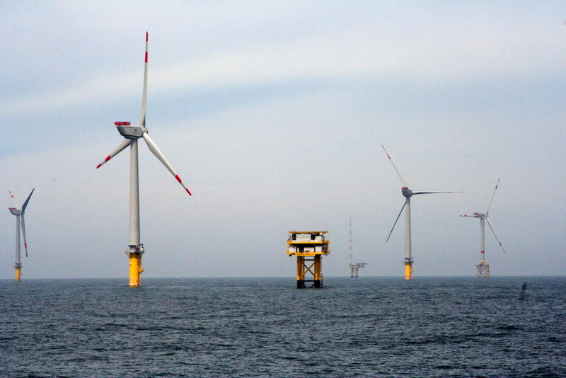 REpower 5 Megawatt Offshore Wind Turbines and Energy Substation generic