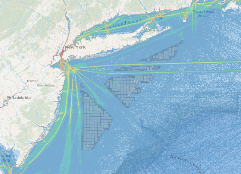 BOEM NY call areas and shipping MARCO