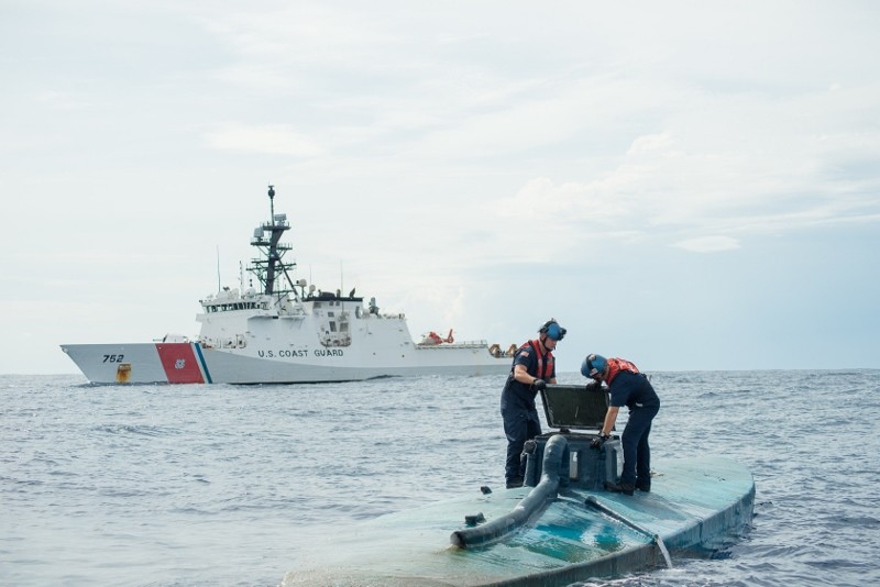 US agencies stop semi-submersible, seize 12,000 pounds of cocaine