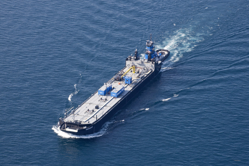 The Endeavour and Karen Andrie in Lake Michigan
