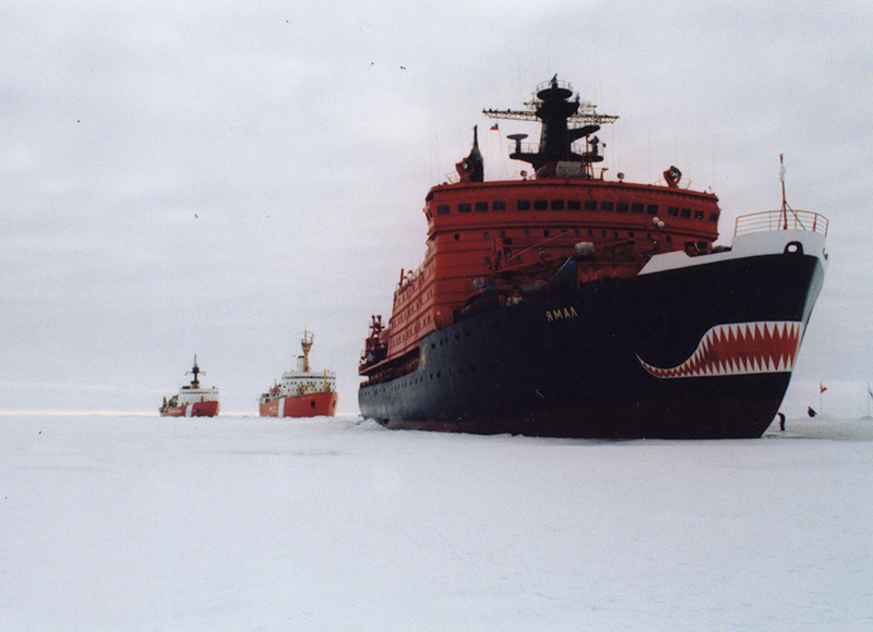 RUSSIAN, CANADIAN, COAST GUARD ICEBREAKERS