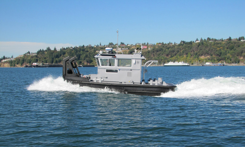 US Navy Work Boat Medum built in Tacoma by Modutech, designed by
