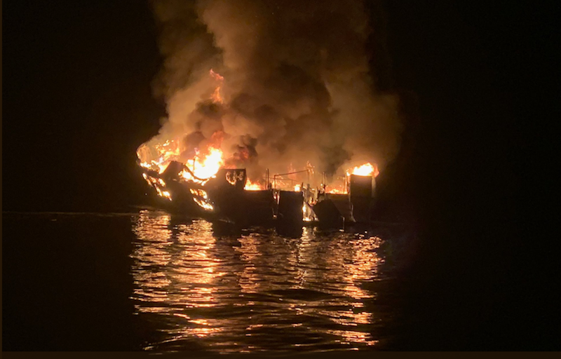 Santa Barbara boat fire SB Sheriff