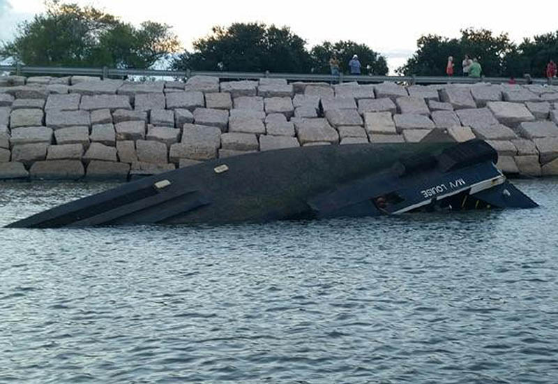 Towboat capsizes, Coast Guard establishes safety zone on Neches River