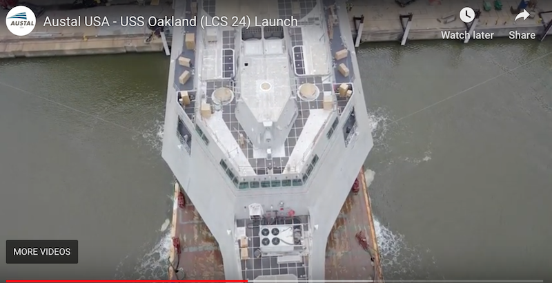 Austal Oakland launch